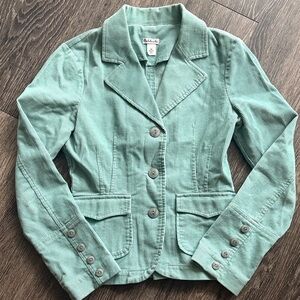 Rubbish Y2K Fitted Corduroy Blazer Jacket